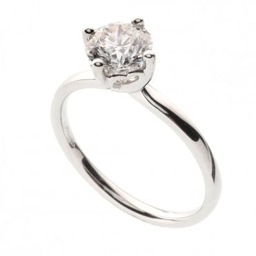 Platinum 1.05ct Laboratory Created Diamond Engagement Ring