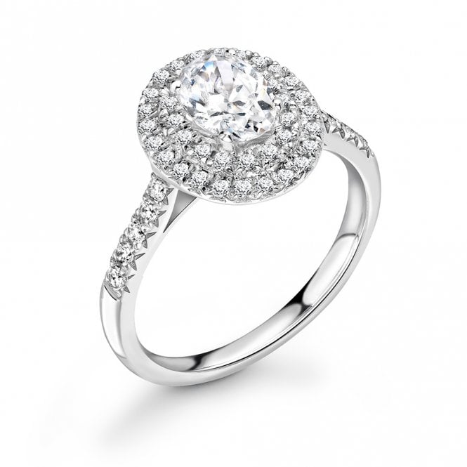 Platinum and 0.53ct Laboratory Created Diamond Engagement Ring