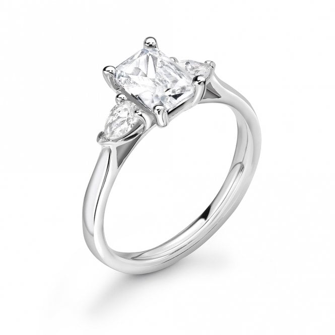 Platinum and 0.60ct Laboratory Created Diamond Engagement Ring