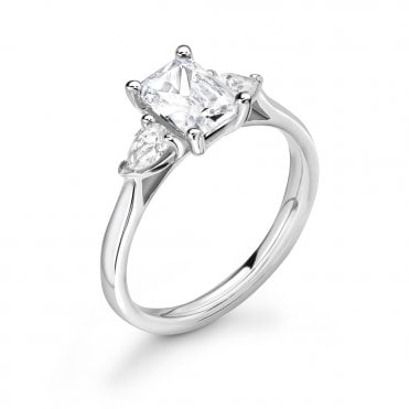 Platinum and 0.60ct Laboratory Created Diamond Engagement Ring