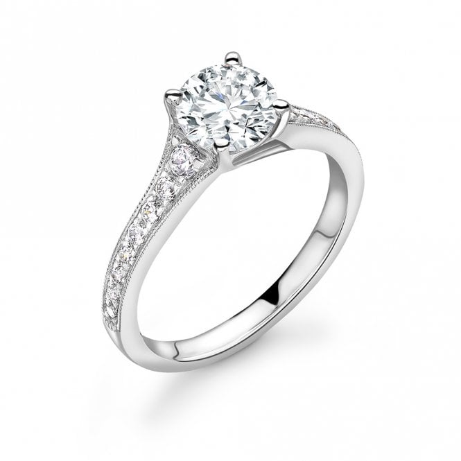 Platinum and 1.49ct Laboratory Created Diamond Engagement Ring