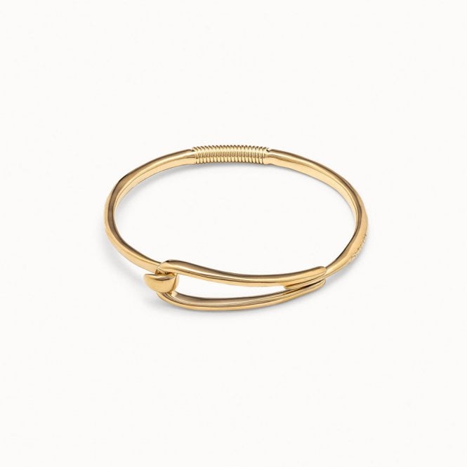 Prosperity Gold Plated Bangle by Uno de 50