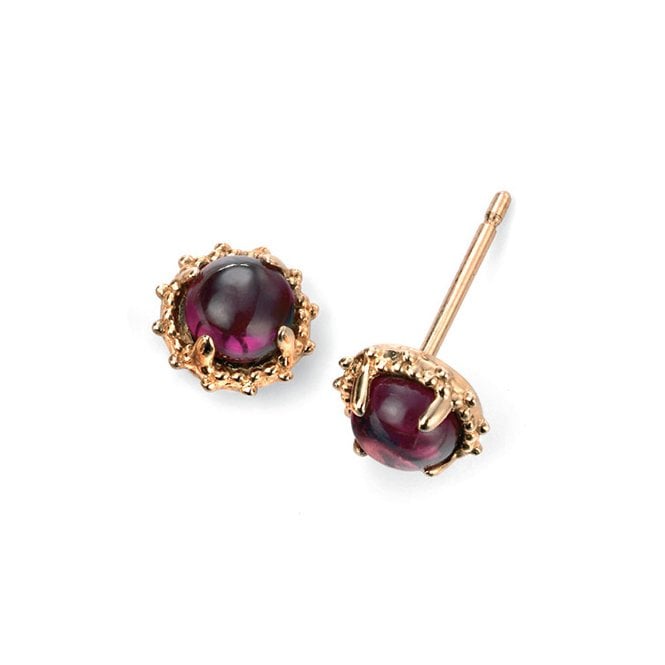 Red garnet earrings