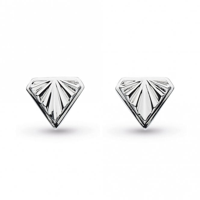 Revival Deco Diamond Shape Stud Earrings by Kit Heath
