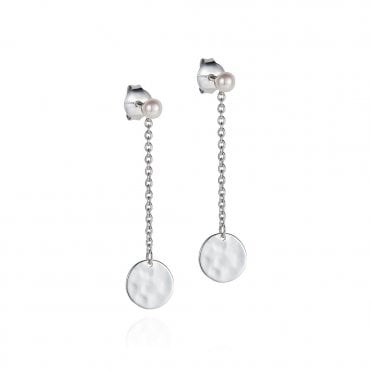 Ripple drop earrings by Claudia Bradby