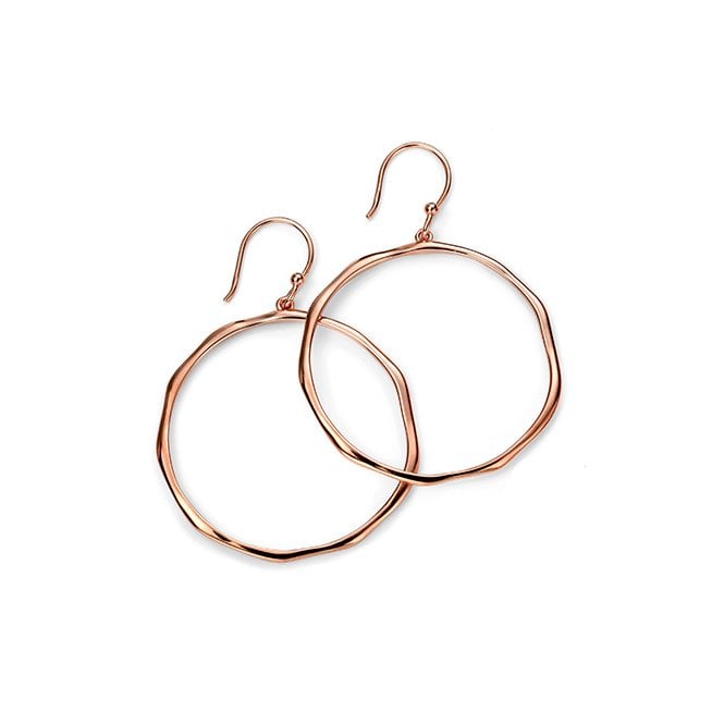 Rose Gold Plate Hoop earring
