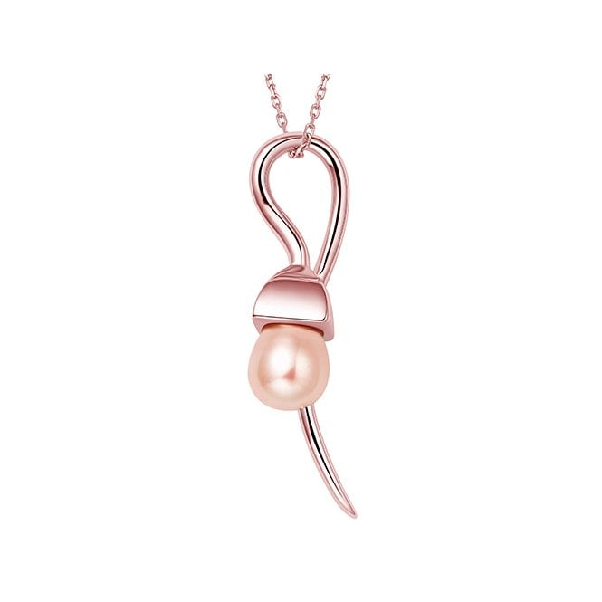 Rose gold Snowdrop necklace by Fei Liu
