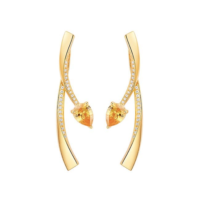 Shooting Star earrings by Fei Liu