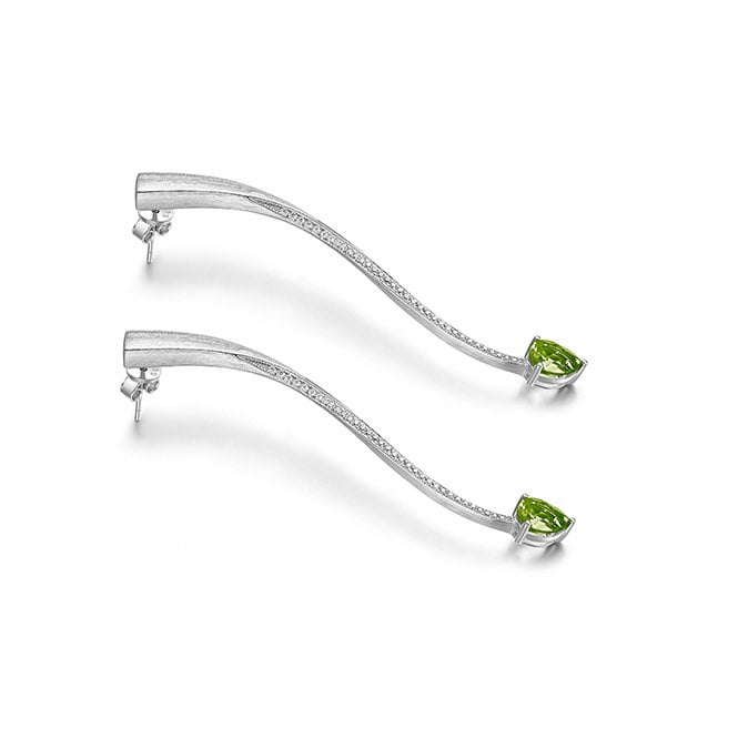 Shooting Star long drop earrings by Fei Liu