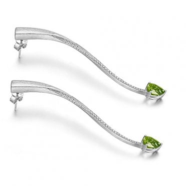 Shooting Star long drop earrings by Fei Liu