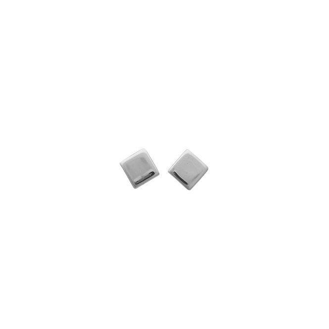 Siliver cube stud earrings