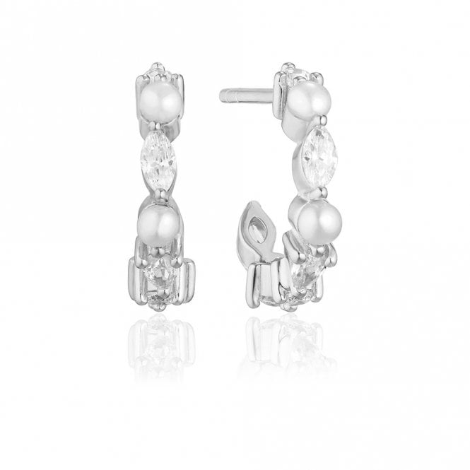 Silver Adria Creolo Picolo Earrings by Sif Jakobs