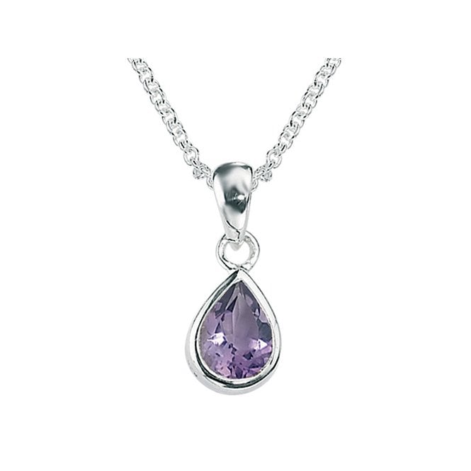 Silver amethyst pendant