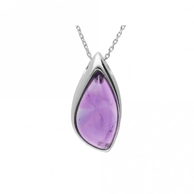 Silver and amethyst necklace