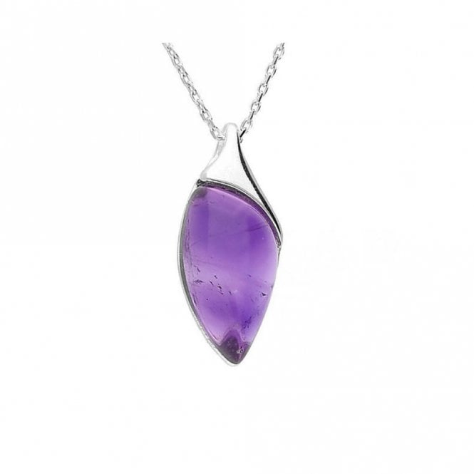 Silver and amethyst necklace