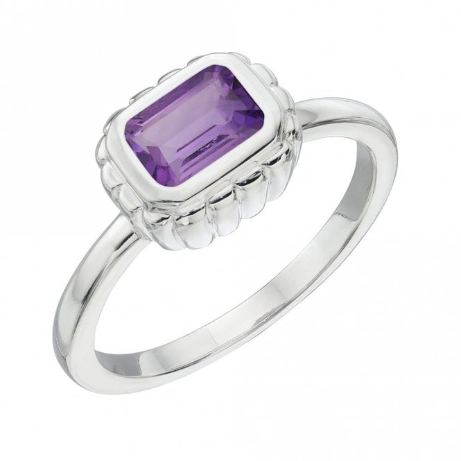 Silver and Amethyst Ring