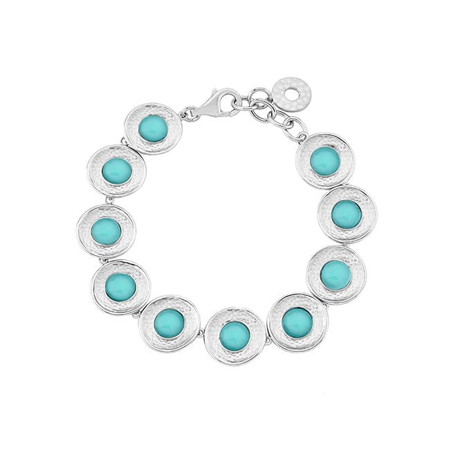 Silver and Chalcedony bracelet