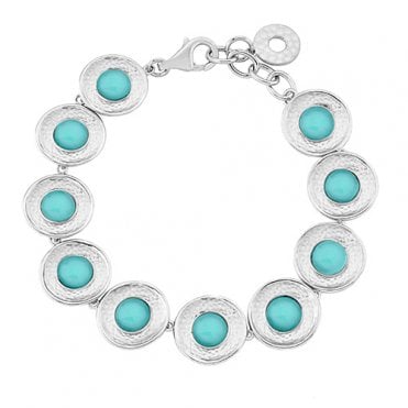 Silver and Chalcedony bracelet