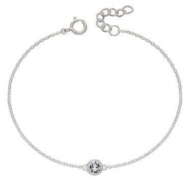 Silver and Crystal Bracelet