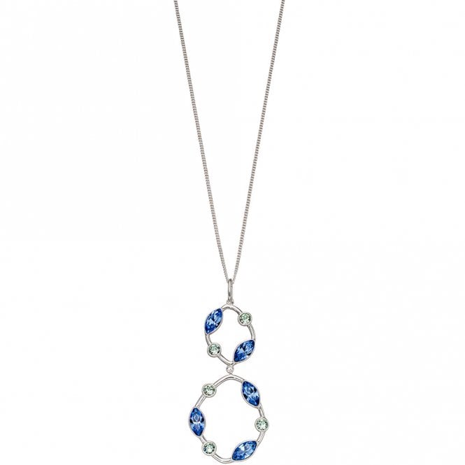 Silver and crystal necklace