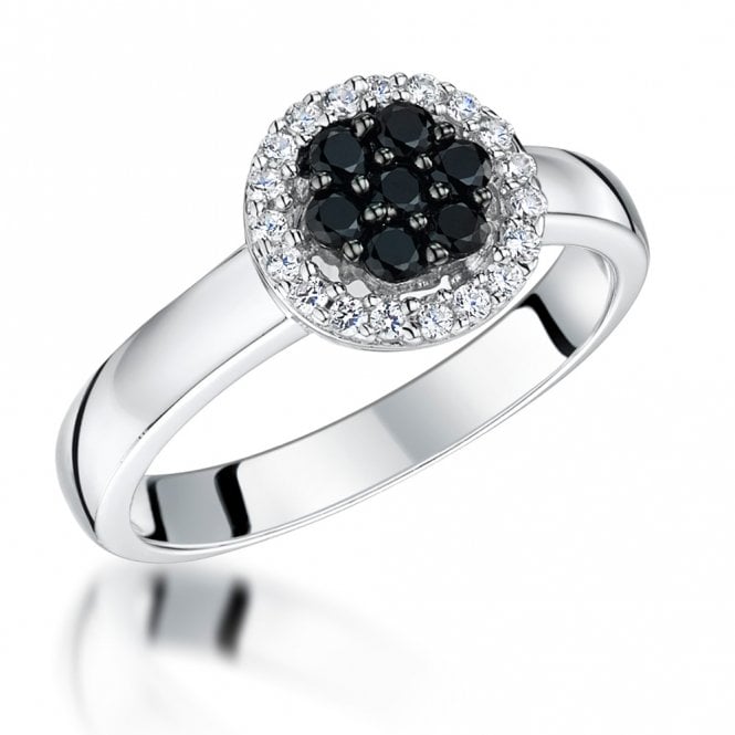 Silver and Cubic Zirconia Ring by Jools