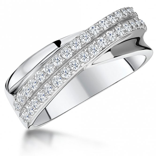 Silver and Cubic Zirconia Ring from Jools