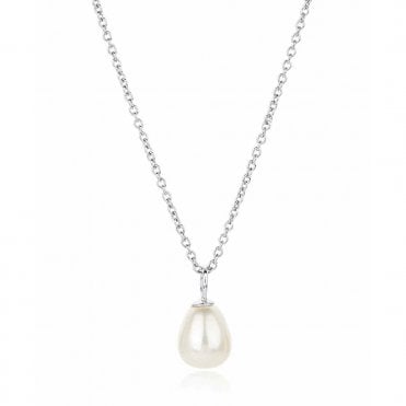 Silver and Freshwater Pearl Necklace by Claudia Bradby