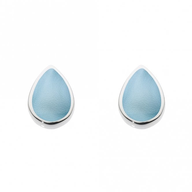 Silver and mother of pearl earrings by Dew