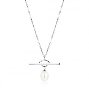 Silver and Pearl Chakra Balance Pendant by Claudia Bradby