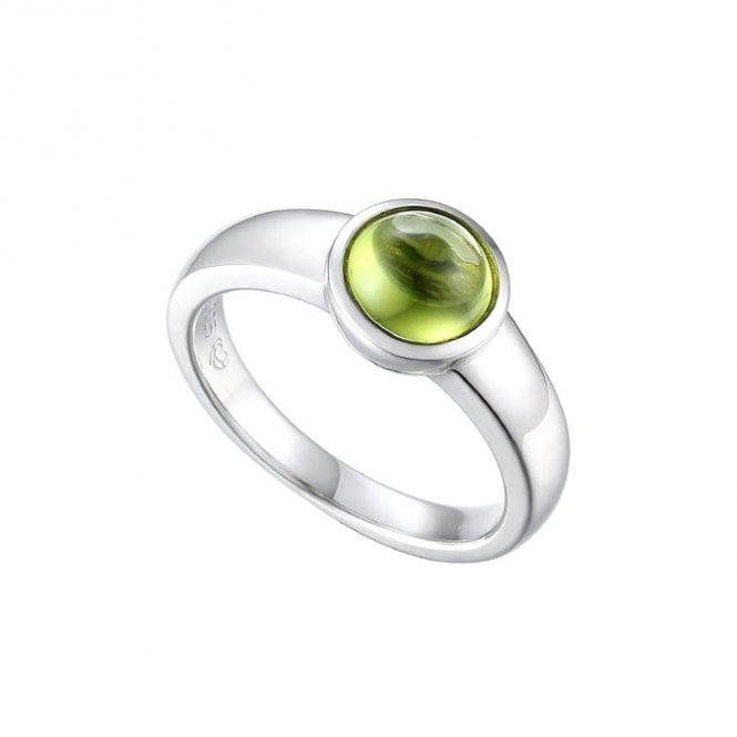 Silver and Peridot Ring