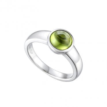 Silver and Peridot Ring