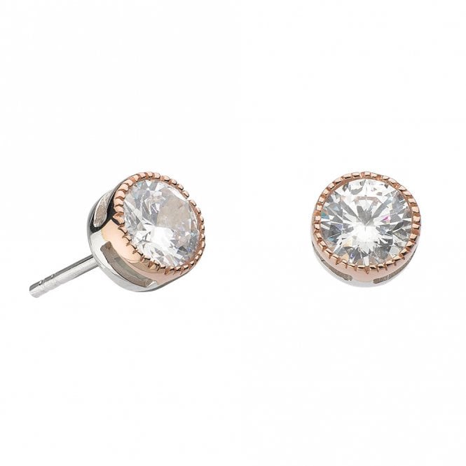 Silver and Rose Gold Vintage Earrings by Kit Heath