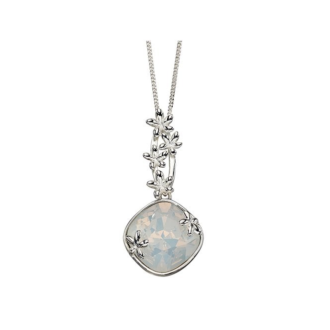 Silver and Swarovski crystal necklace