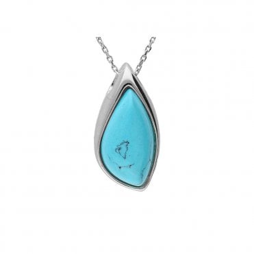 Silver and turquoise necklace