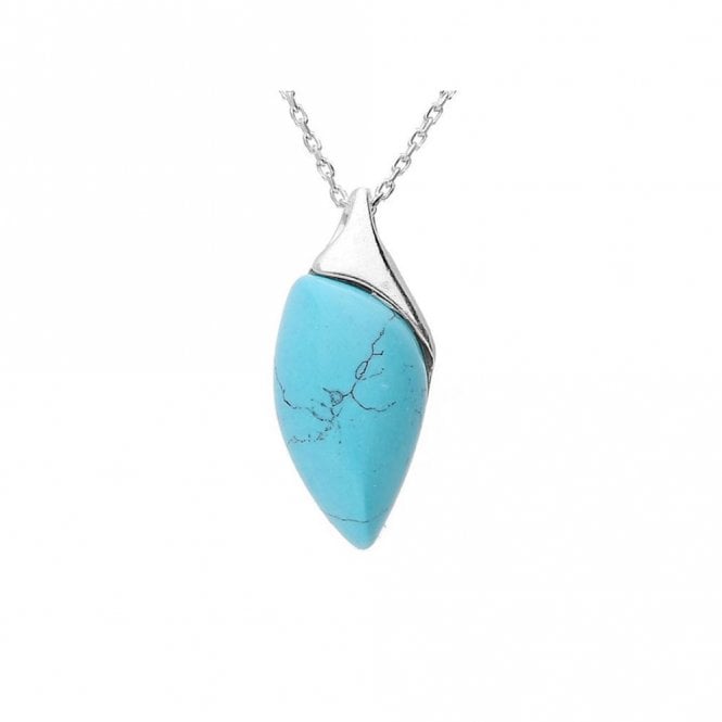 Silver and turquoise necklace