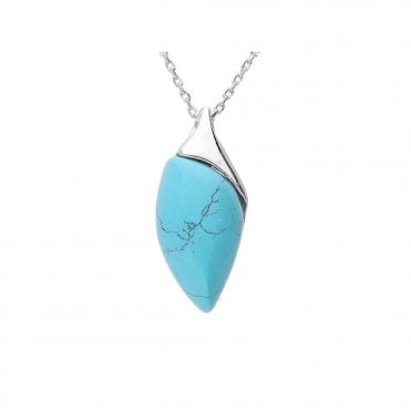 Silver and turquoise necklace