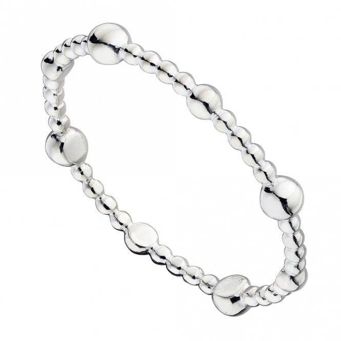 Silver Beaded Ring