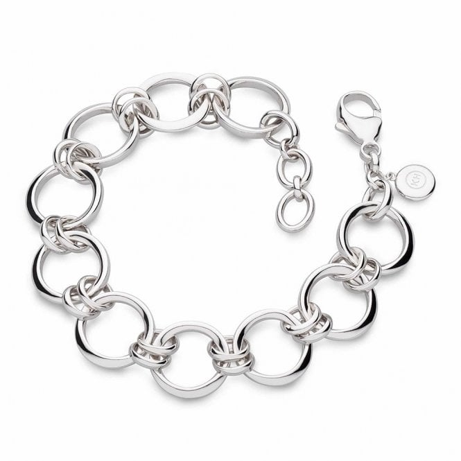 Silver Bevel Cirque Grande Bracelet by Kit Heath
