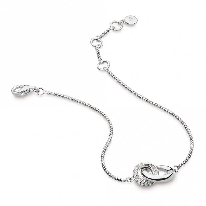 Silver Bevel Cirque link bracelet by Kit Heath