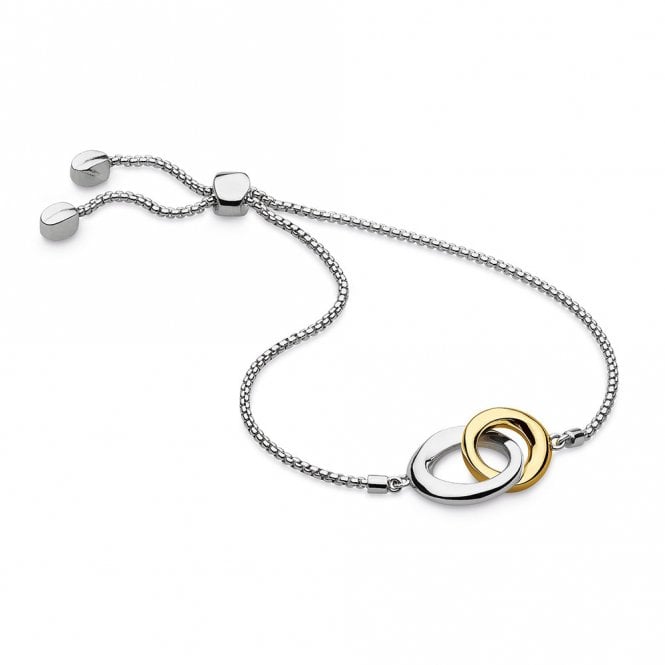 Silver Bevel Cirque Link Toggle Bracelet by Kit Heath