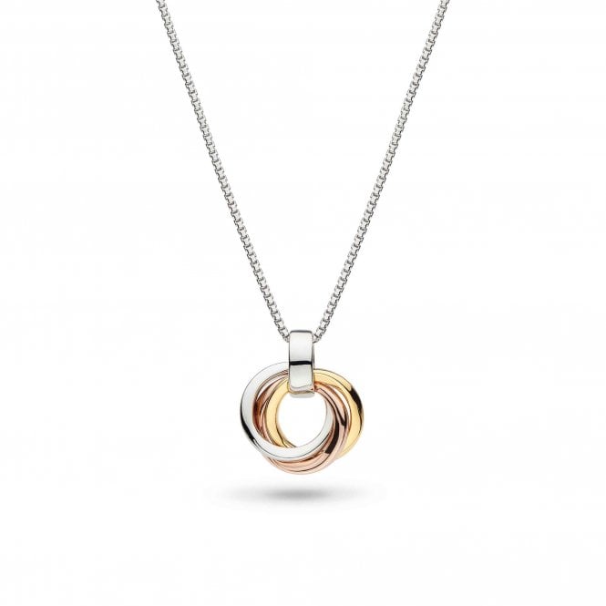 Silver Bevel Trilogy Pendant and Chain by Kit Heath