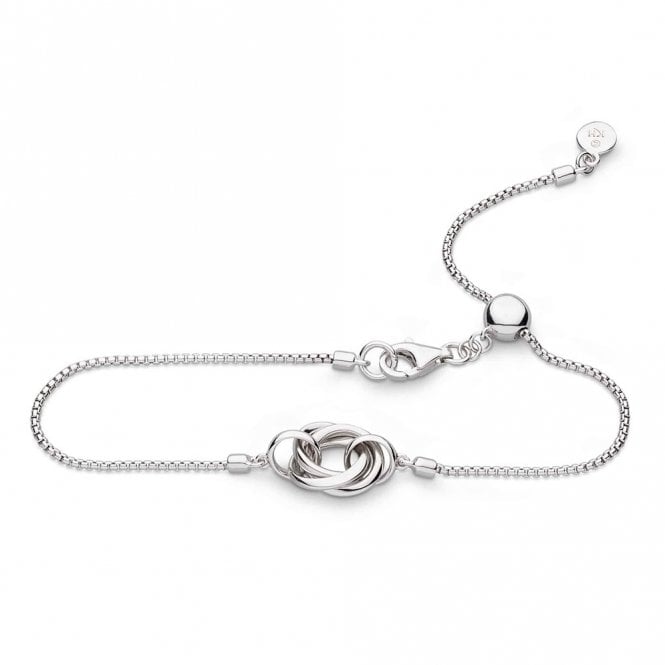 Silver Bevel Trilogy Slider Bracelet by Kit Heath