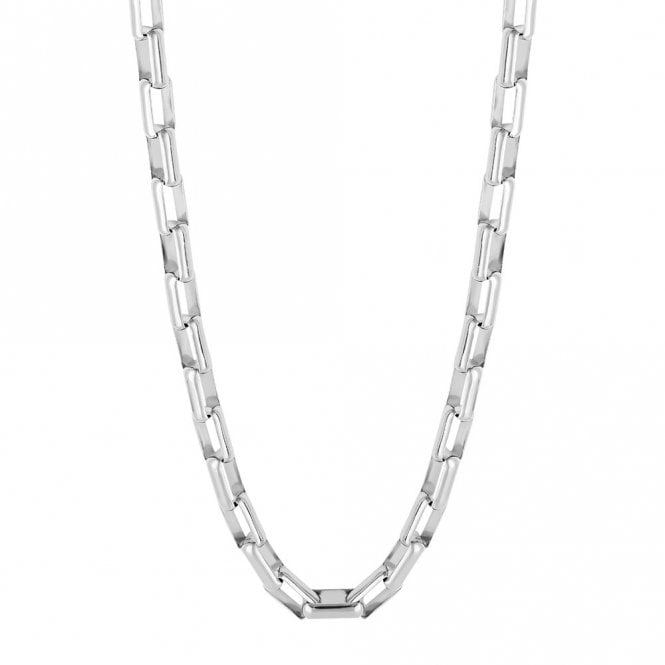 Silver Box Chain Necklace by Fred Bennett