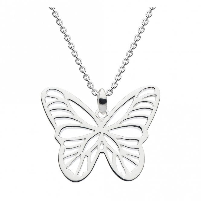 Silver Butterfly Pendant by Kit Heath