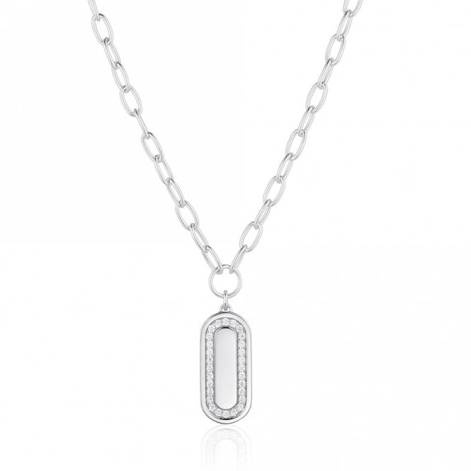 Silver Capizzi Grande Necklace by Sif Jakobs