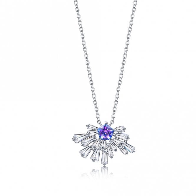 Silver Carpe Diem Fountain Necklace by Fei Liu
