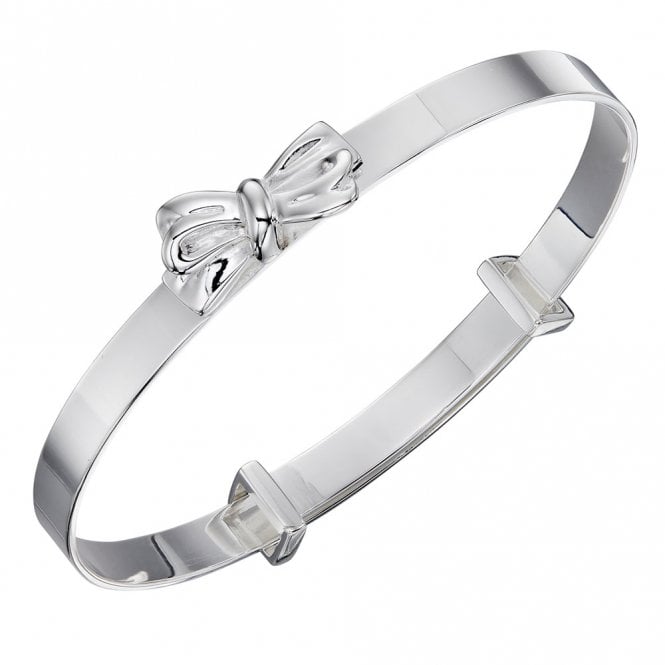 Silver Childs Expanding Bow Bangle