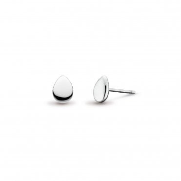 Silver Coast Pebble Earrings by Kit Heath