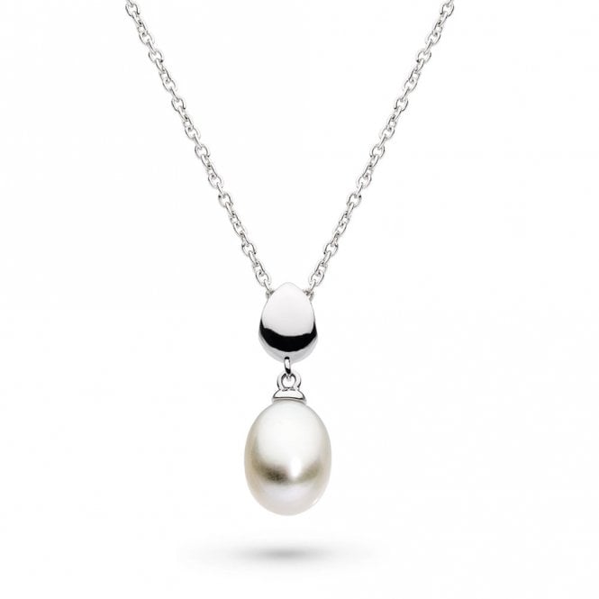Silver Coast Pebble Pearl Necklace by Kit Heath