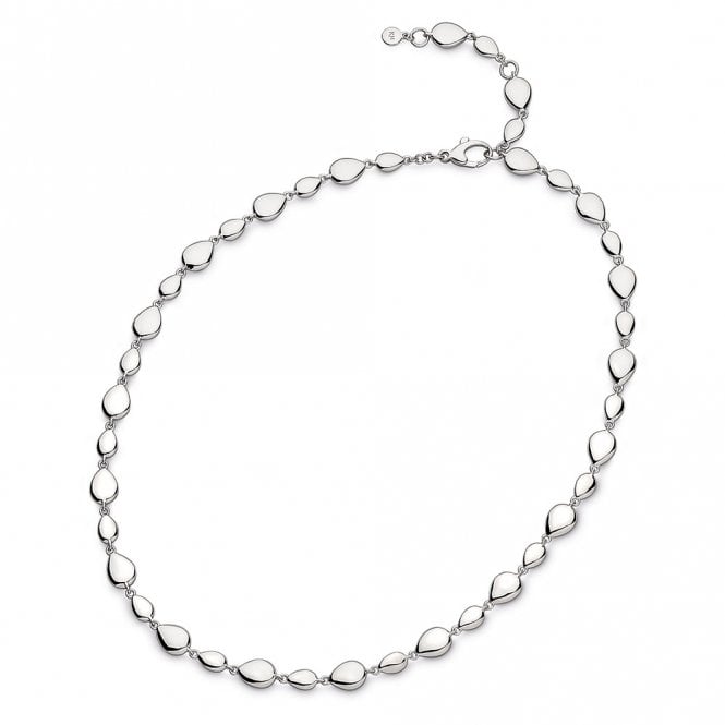 Silver Coast Pebbles linking necklace by Kit Heath